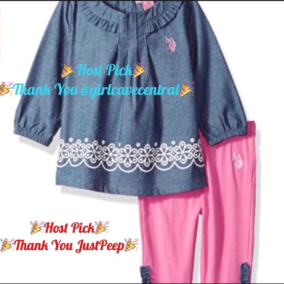 Polo Ralph Lauren Other - Last One🚨 NWT 3pc US Polo Top & Leggings 6-9m